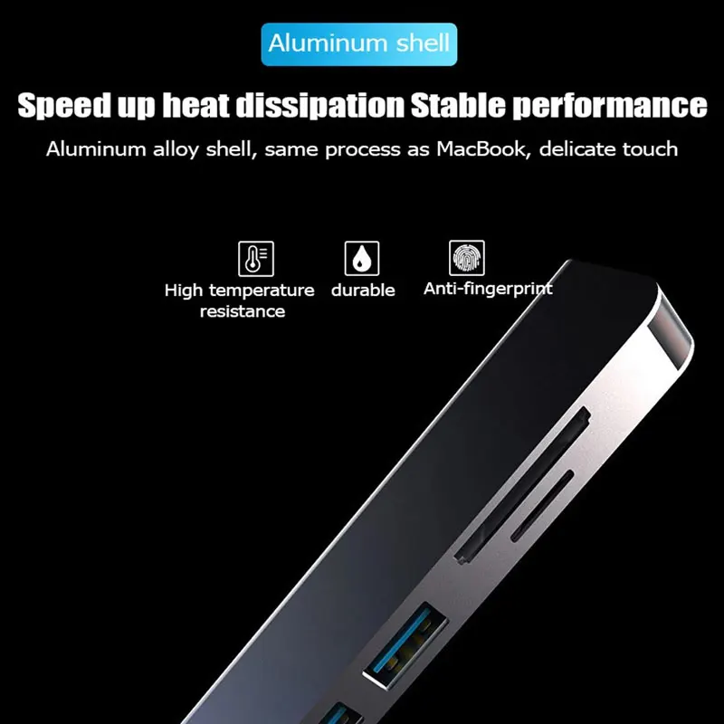 USB C-хаб Mosible для HDMI-совместимый адаптер VGA Rj45 100 м док-станция OTG Thunderbolt 3 с PD TF SD jack3.5