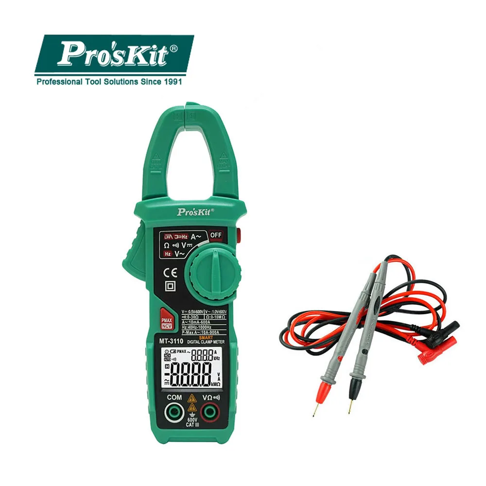 

Pro'skit MT-3110 MT-3109 MT-3102 Multimeter Intelligent High Precision Dual Screen Digital Display Clip-on Multimete