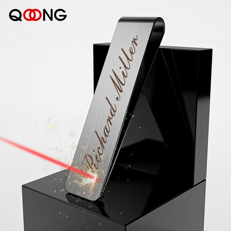 Тонкий Карманный держатель для кредитных карт с надписью на заказ из нержавеющей