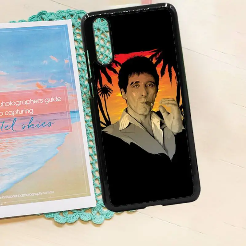 

EWAU Scarface Tony Montana Phone Case PC for iPhone 11 12 pro XS MAX 8 7 6 6S Plus X 5S SE 2020 XR