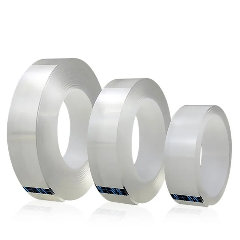 

1M/2M/5M Nano Tape Double Sided Tape Transparent NoTrace Reusable Waterproof Adhesive Tape Cleanable Home gekkotape