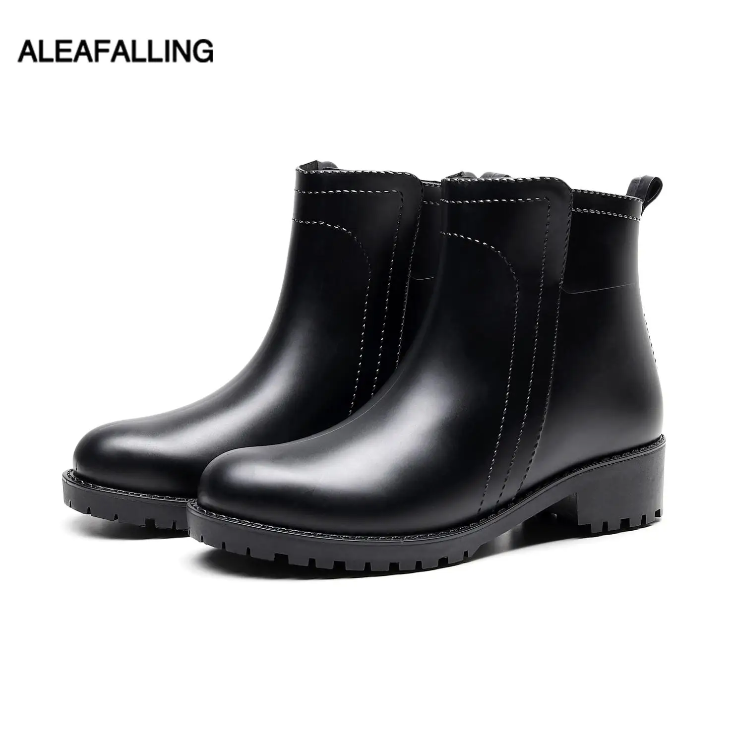 Сапоги женские резиновые простые водонепроницаемые ботинки для взрослых защита