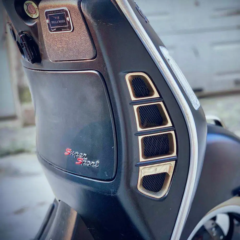 Motorcycle Radiator Guard Side Cover Protector Net CNC Aluminum Accessories for Piaggio Vespa GTS 250 300 2013 - 2018 2019 2020 |