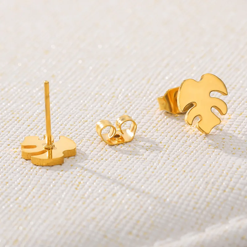 

Stainless steel Leaf Earrings INS Fashion Jewelry 2020 Jewelry Earings for Women Best Friendship Gift New Trend Accessories