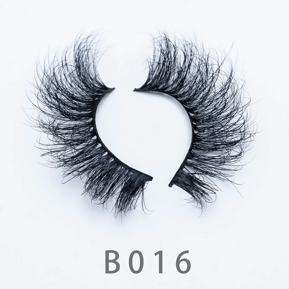

25mm 5D B16 Long Fluffy Mink Lashes Natural Wispy Dramatic Volume 3D Fake Mink Lashes Extension 6D Cruelty-Free Eyelashes