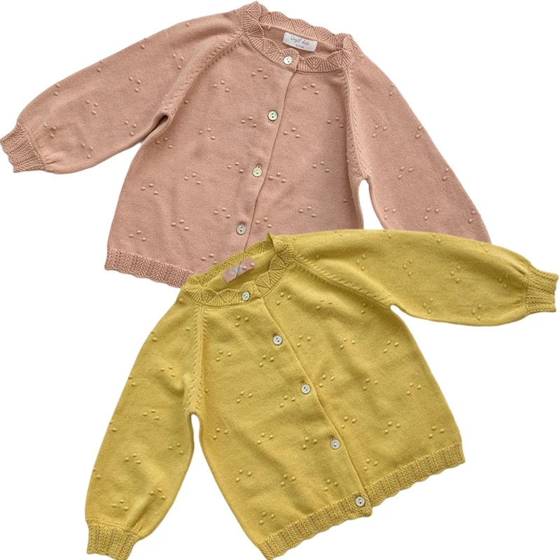 

Детский однотонный Кардиган с длинным рукавом, на возраст 1-7 лет