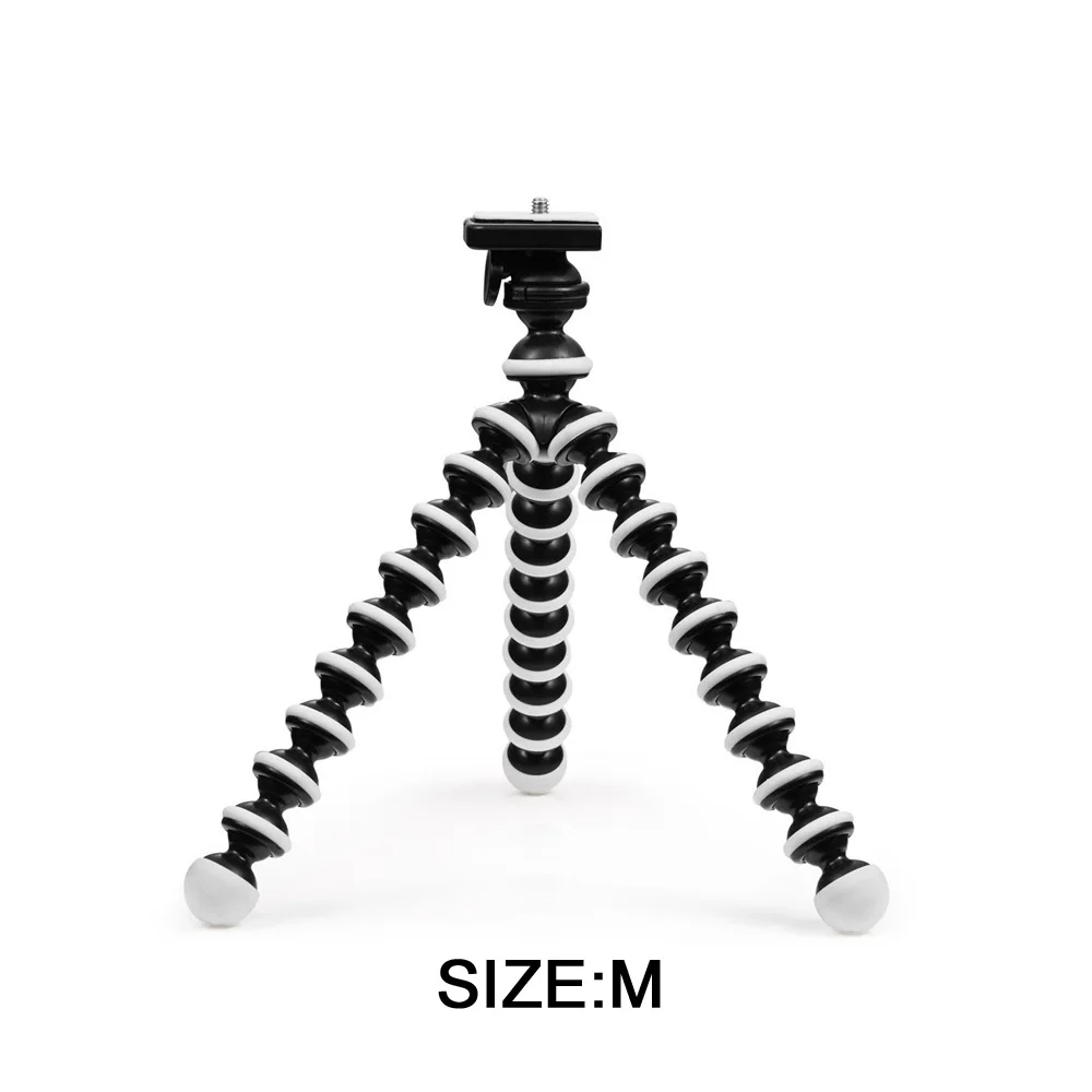 M tripod only GAQOU M L размер гибкий штатив Мини Gorillapod монопод штатив-Осьминожка для Gopro Цифровая камера Canon Nikon мобильный телефон - Цвет: M tripod only