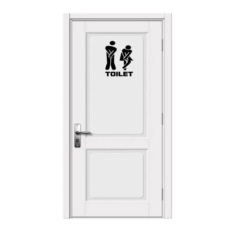 Съемные милые наклейки на унитаз для мужчин и женщин домашний декор сделай