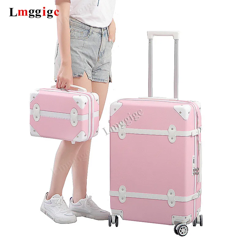 Женский чехол для путешествий костюма с сумочкой колесико на колесиках багажный