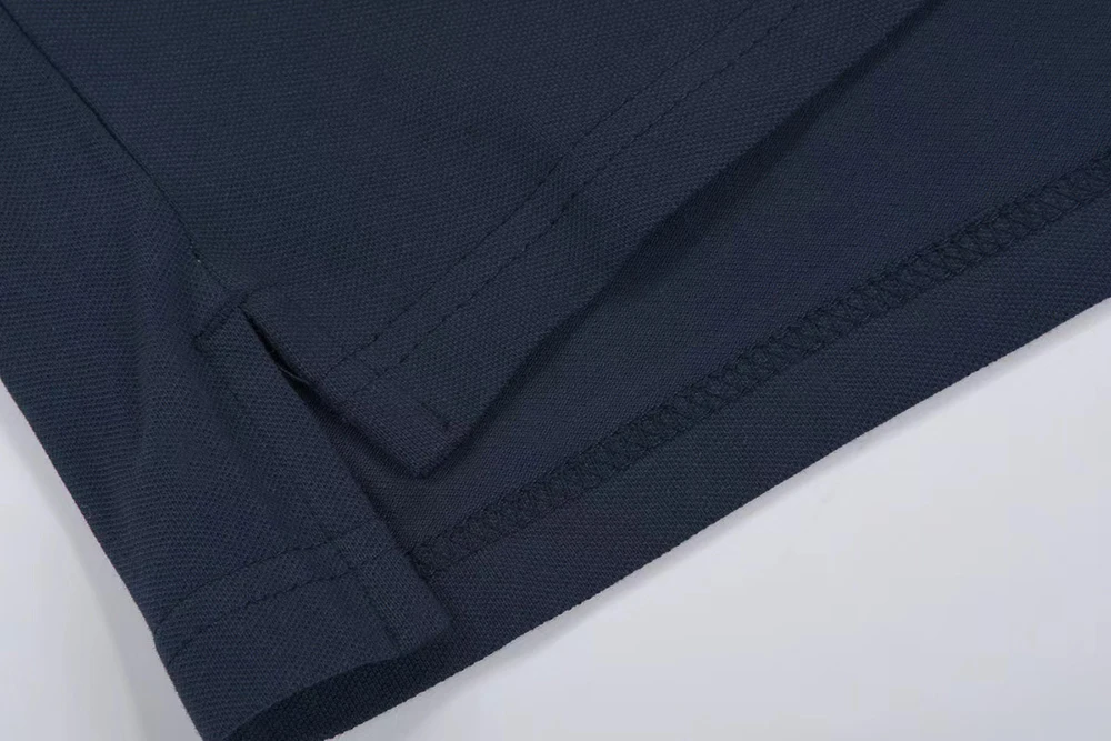 

Men's Slim DUYOU Fit 100% Cotton Turn-down Collar Contrasting Short-sleeved Polo Shirt|Streetwear 2021106507