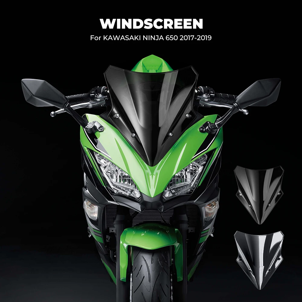 Ветровое стекло KEMiMOTO для KAWASAKI Ninja 650 Ninja650 ветровое ветровой экран отражатель 2017 2018