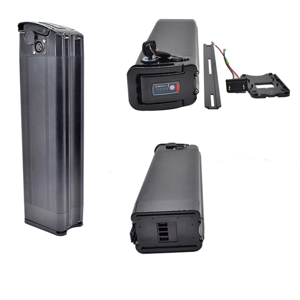 

E-Bike Battery Box Plastic Case For 48V Large Capacity 1865 Holder Black Electric Bicycle 48V Lithium Battery Box Accessories