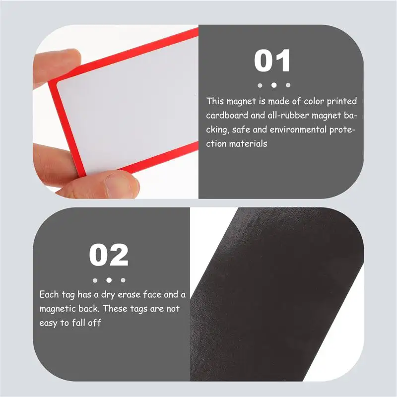 Магнитный блокнот для холодильника многоразовый разноцветный 8 шт. | Дом и сад