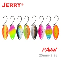 jerry pawn 2 2g trout fishing lure kit single hook micro metal spoon lures artificial casting spinner bait bass perch pesca tack