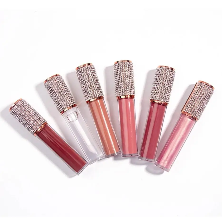 Фирменный Алмазный Блеск для губ оптовая продажа прозрачный Блестящий глянцевый