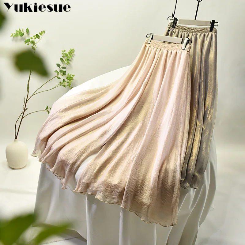 Женские брюки с высокой талией летние плиссированные Капри большого размера