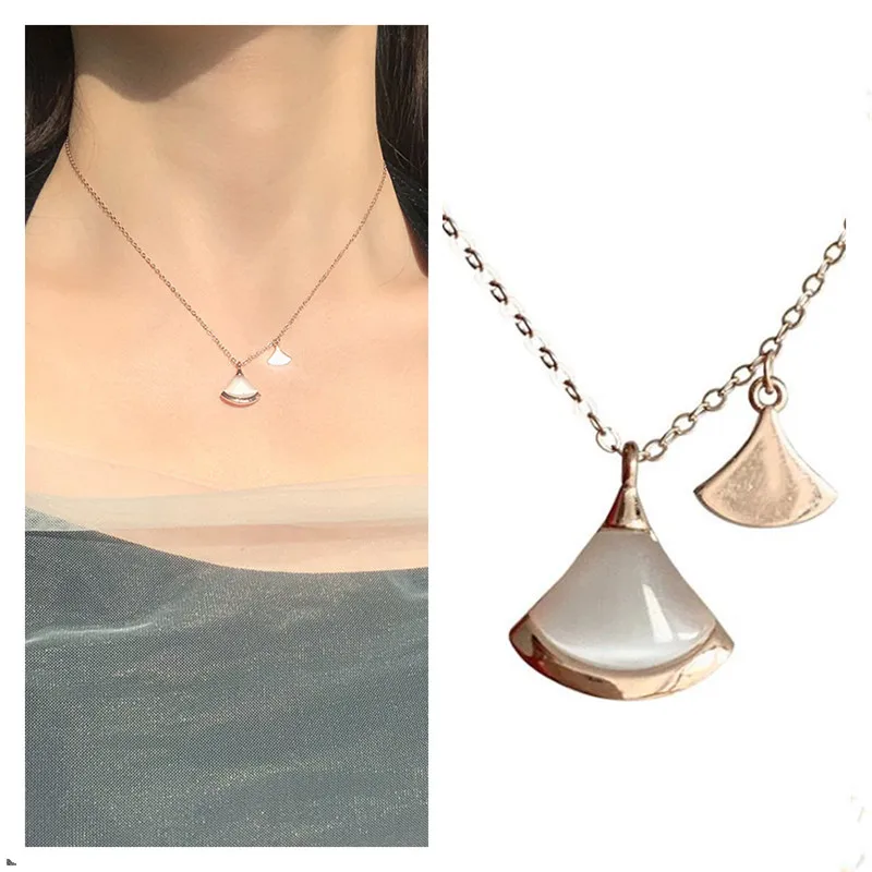 

Ожерелье до ключиц с покрытием из серебра высшего качества, ювелирные изделия, модное женское ожерелье с подвеской в виде секции кристаллов...