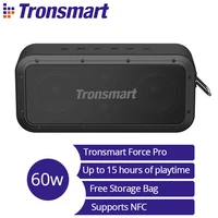 tronsmart force pro 60w bluetooth speaker with ipx7 waterproof storage bag included synchronizes 100 speakers party must have