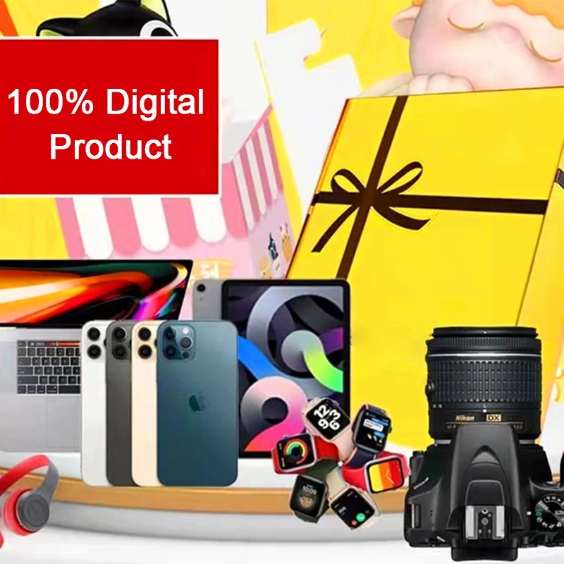 

100% Digital Product Mistery Box Lucky Gift Surprise Boutique Blind Random Item Electronics for Birthday, Christmas Worth Buying