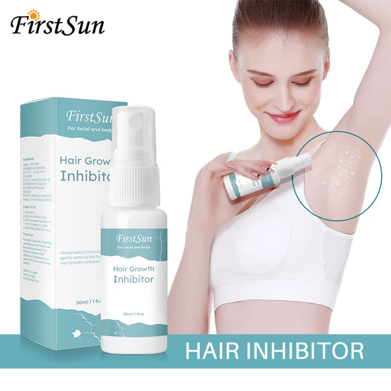 

Hair Growth Inhibitor Spray Effective Removal Cream Mild Formula Smooth Body Permanent Removal Face Bikini Body Stop Hair Growth