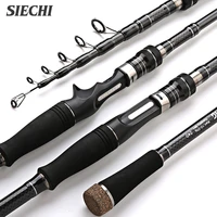 siechi portable telescopic lure rod carbon vibrating out lure rod straight handle gun handle lure rod 1 8 3 6meters
