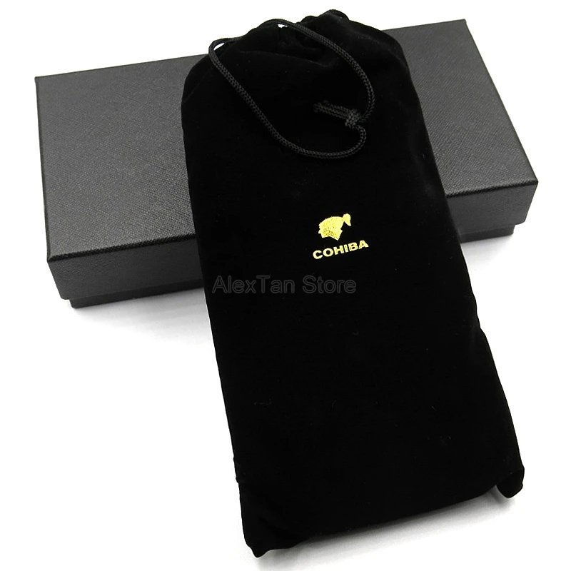 COHIBA роскошный коричневый кожаный 2/3 сигары чехол кедрового дерева дорожный