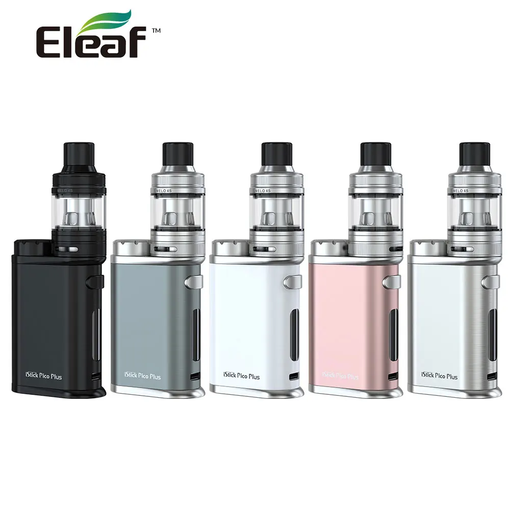 

100% Original Eleaf iStick Pico Plus Kit 75W EC-A Coil Head with 4ml Melo 4S Tank Electronic Cigarette Mod And Kit