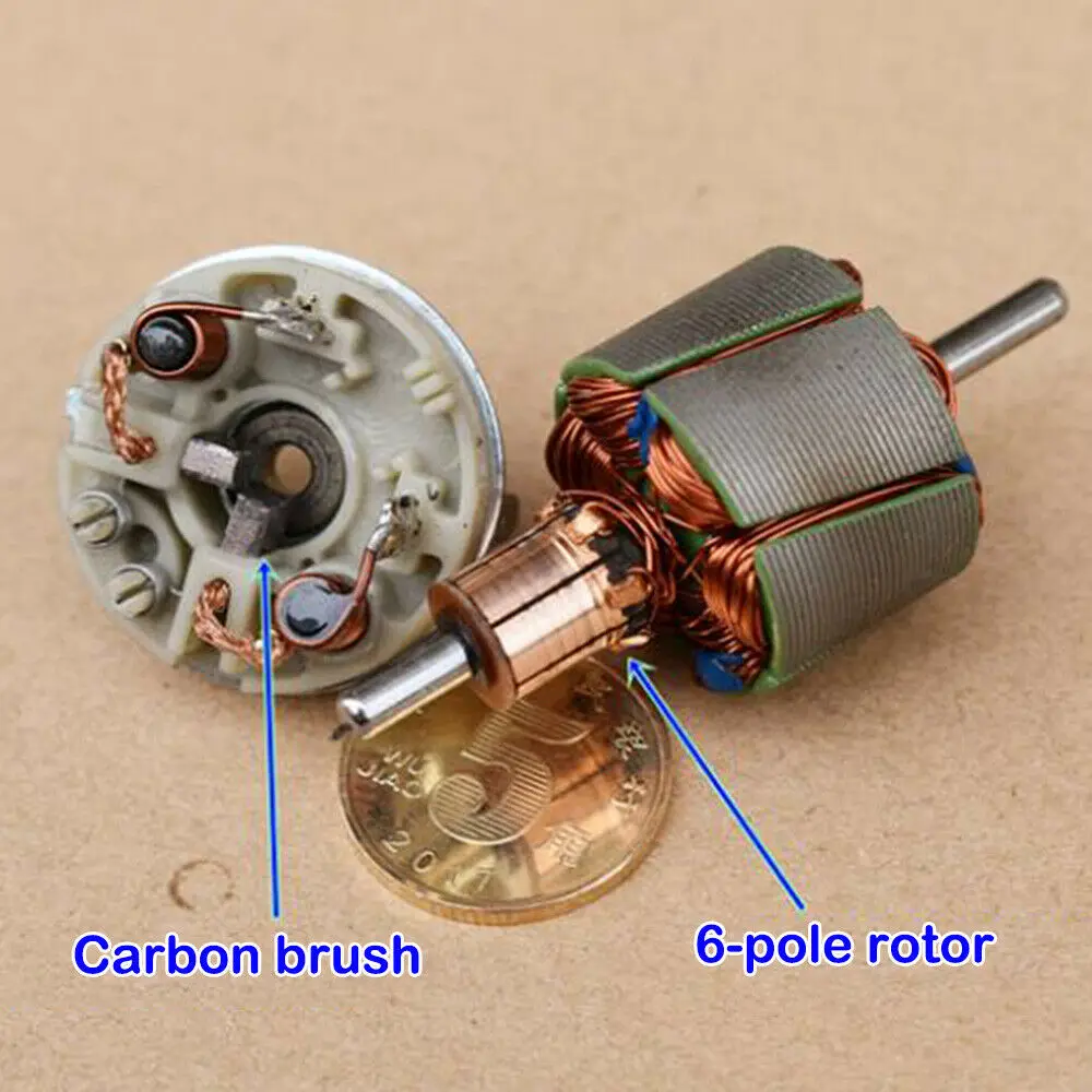 Мини планетарный мотор редуктор 396 DC 12V NdFeB 6 полюсный роторный редукционный