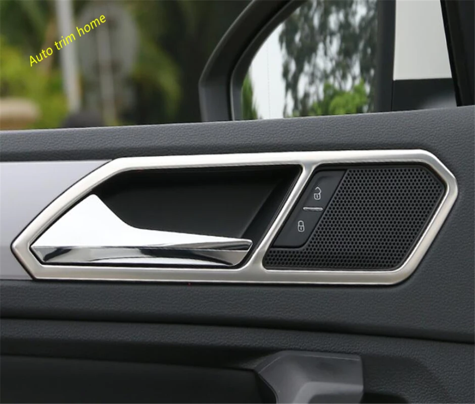 Lapetus обновление интерьера из нержавеющей стали комплект подходит для Volkswagen VW Tiguan- внутренняя дверная ручка чаша рамка отделка 4 шт