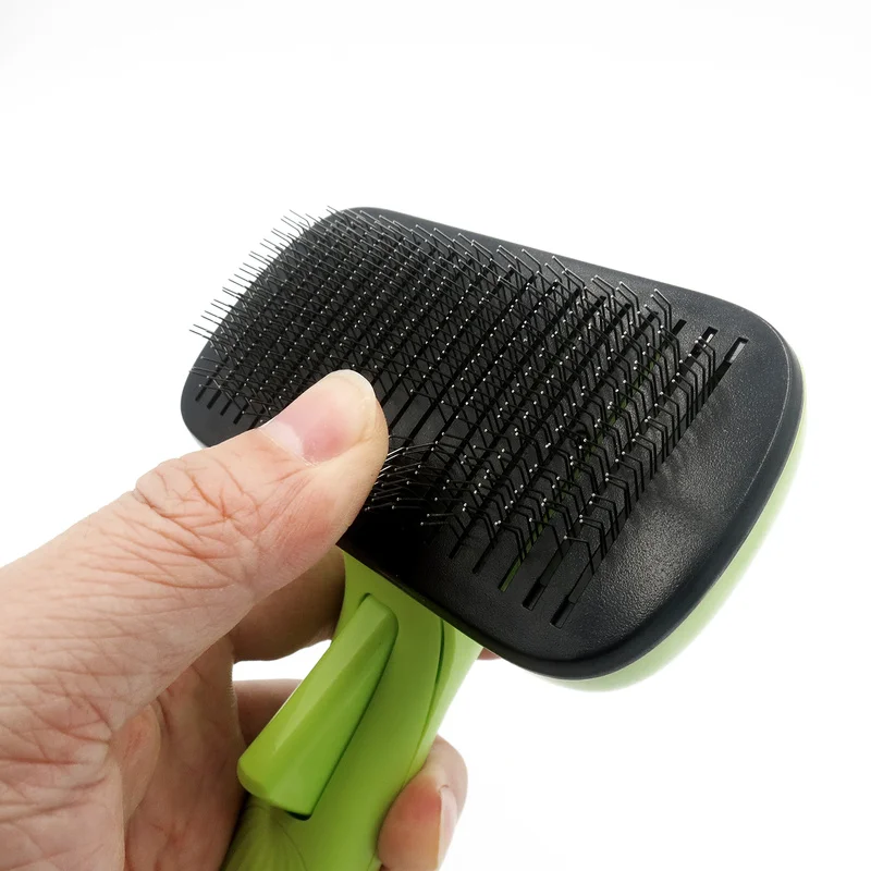 Щетка для груминга собак и кошек выдвижная плавающая щетка автоматического