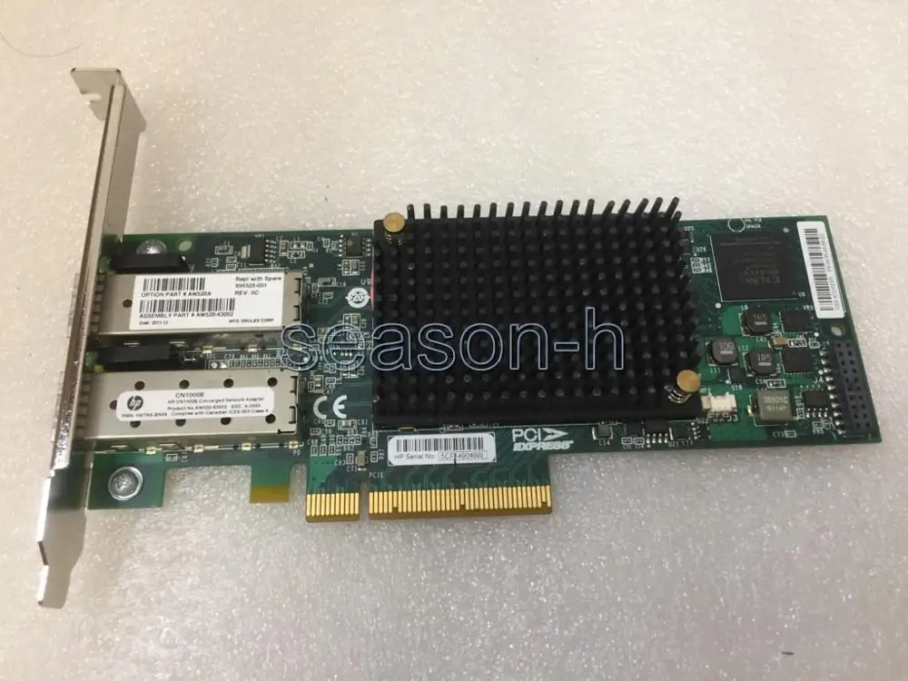 

Двухпортовый конвергентный сетевой адаптер HP 595325-001 CN1000E