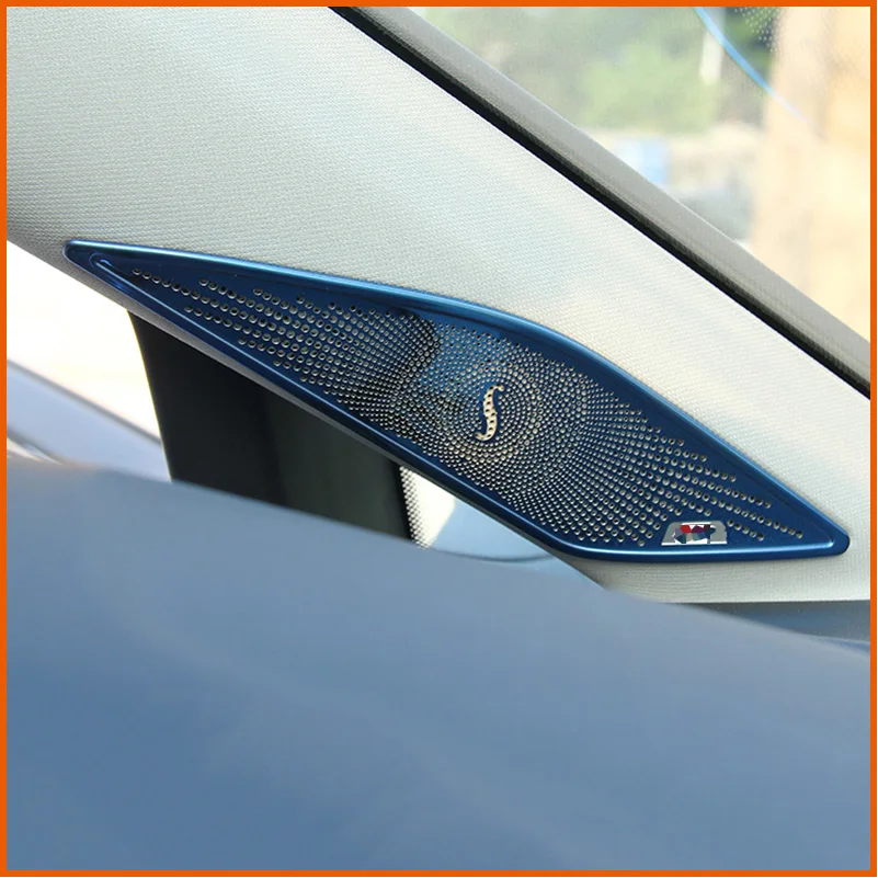 Для Volkswagen Golf 7 MK7 MK7.5 2014-2018 bocina de стабилизатор интерьера un altavoz pilar Audio cubierta anillo moldura |