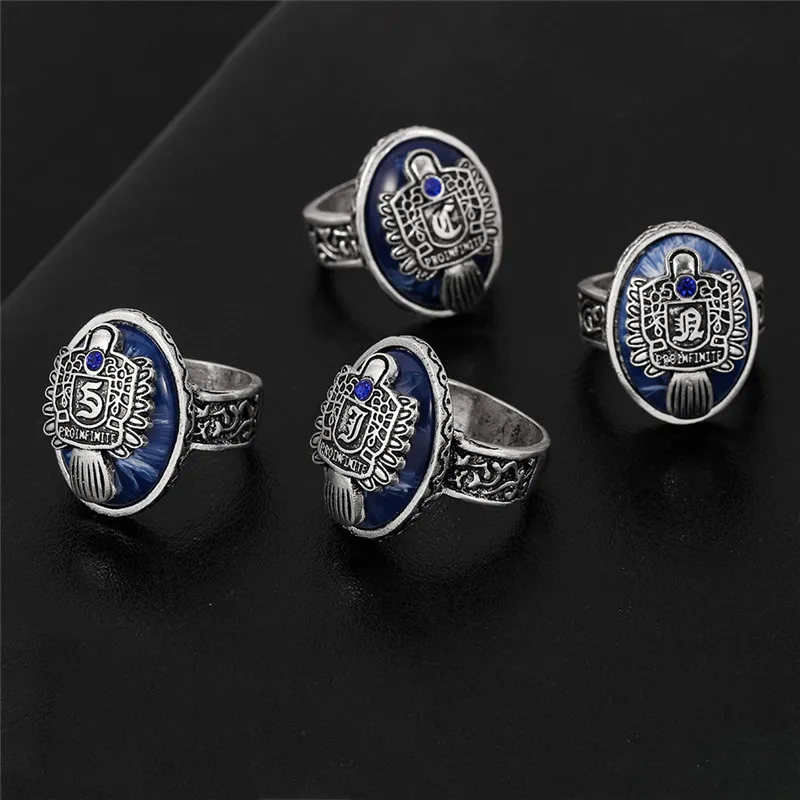 Дневники вампира кольцо искусственная буква алфавит 26 инициалов ювелирное