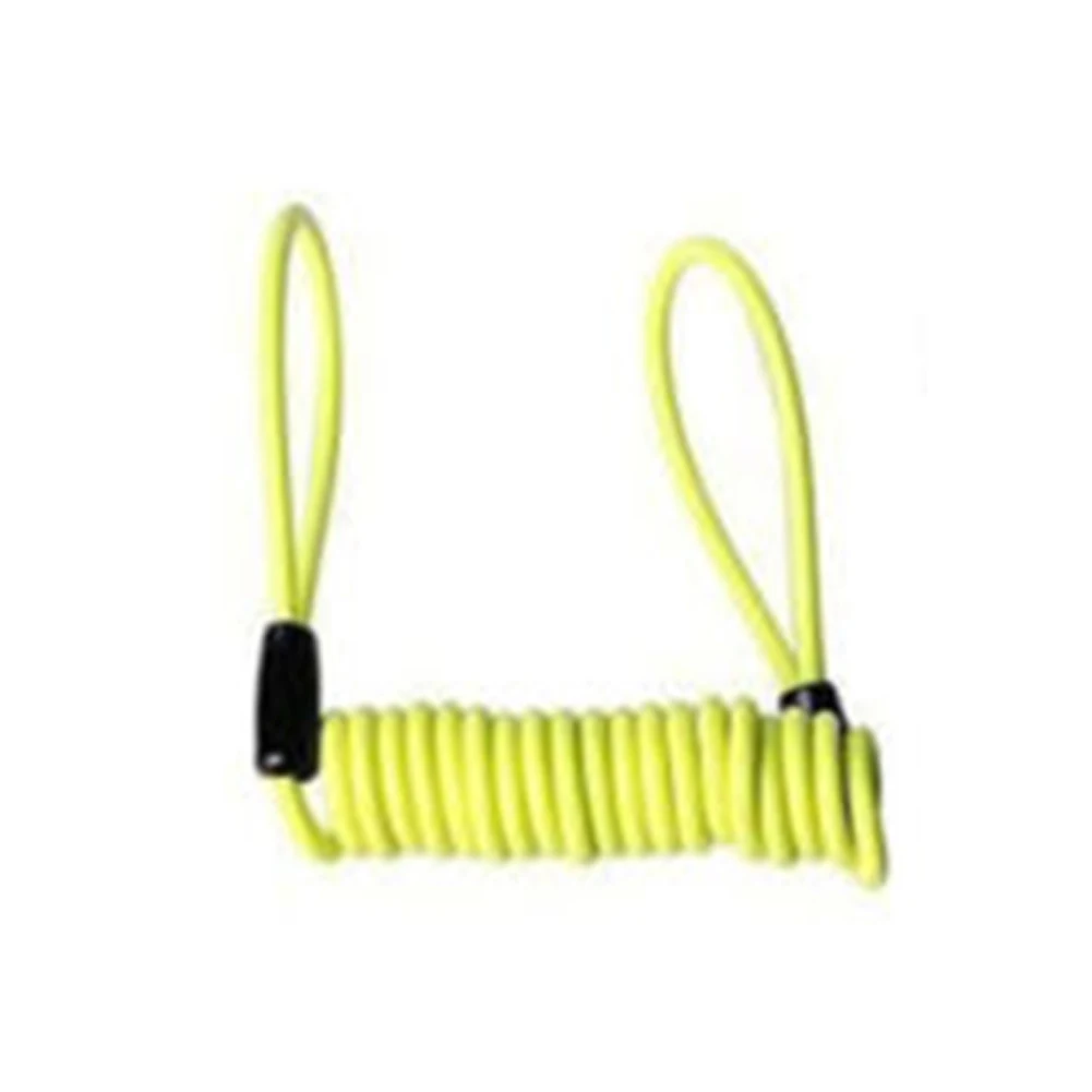 

1.5m cable bicycle lock rope anti-theft Motorbike Disc Lock Security Reminder Motorcycle bicicleta safety Parts Accessories