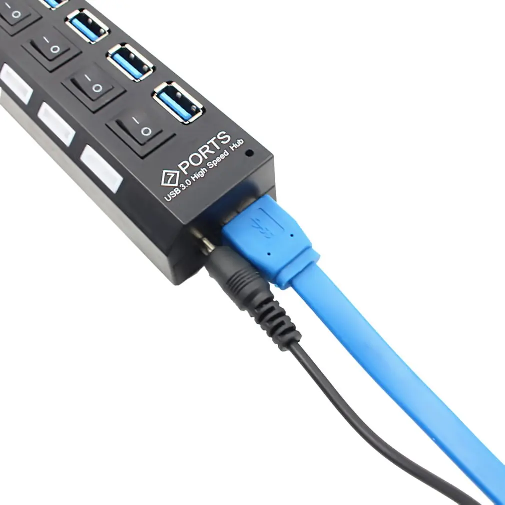 2021 Новый usb-хаб 3 0 4/7 Порты Micro USB концентратор разветвитель с Мощность адаптер хаб