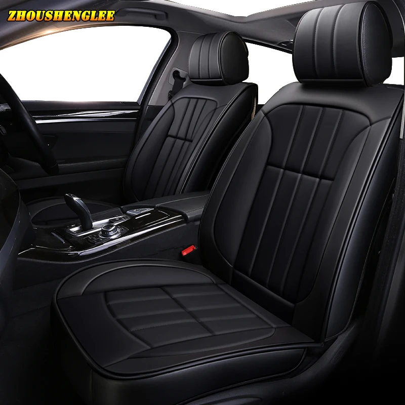 Новые роскошные кожаные чехлы для автомобильных сидений toyota wish rav4 chr auris camry verso prado