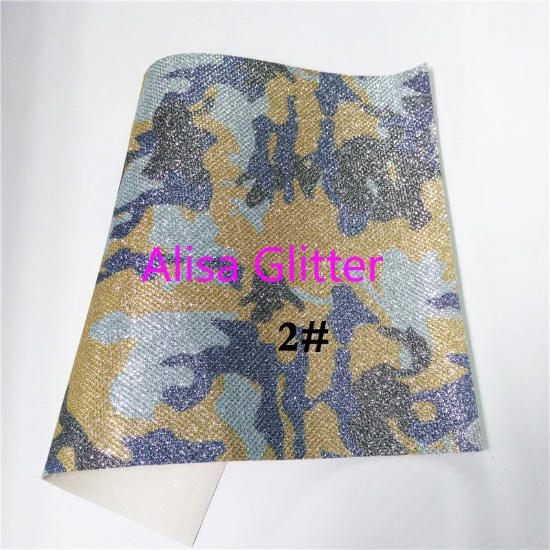 1 шт. А4 Размер 21х29см Алиса блестящая с принтом камуфляжная ткань для рукоделия A02F