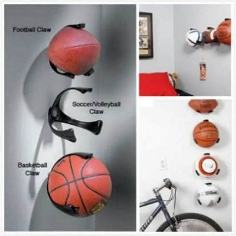 

Balls Claw Wall Hung Basketball Football Storage Rack Balls Display Stand Home Room Storage Basketball Holders