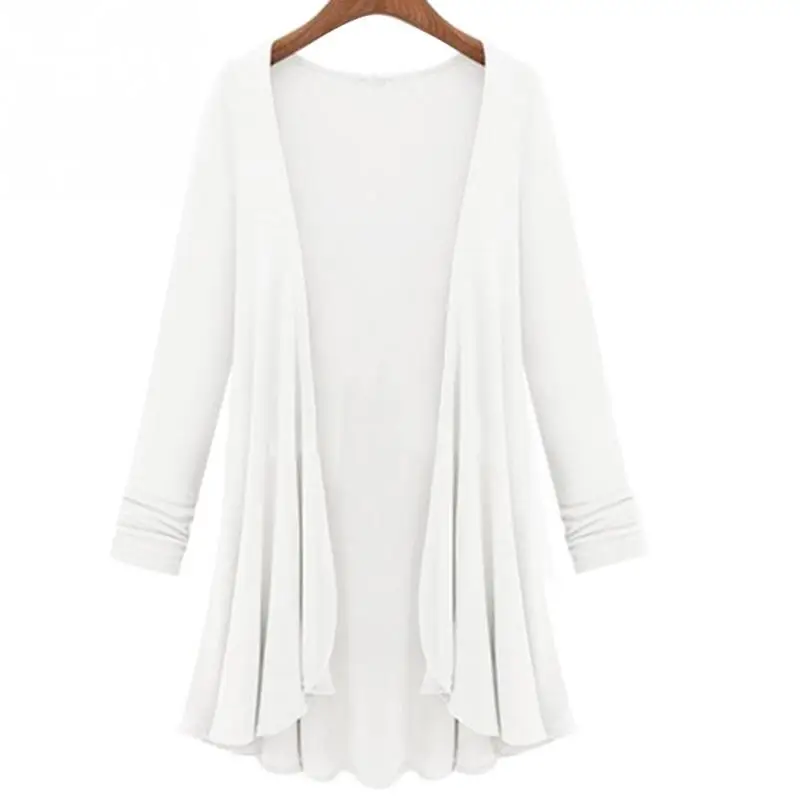 Весенний модный кардиган женский свитер повседневное Вязаное пончо размера плюс