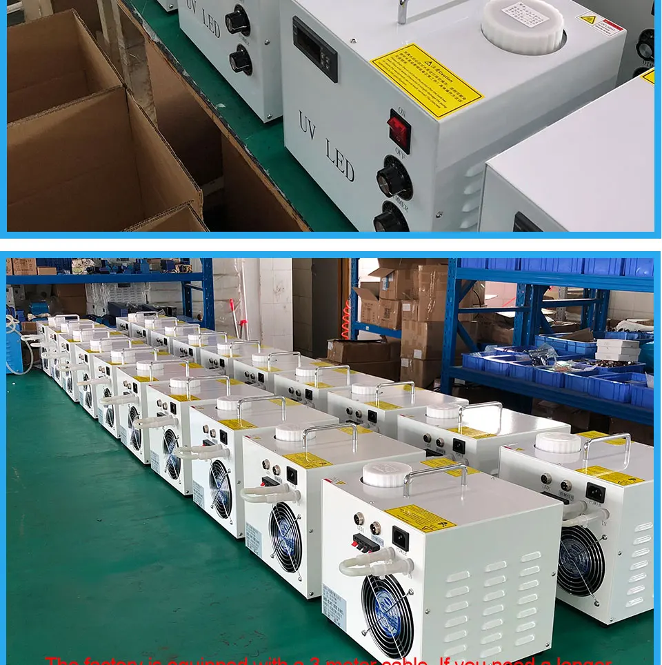 Epson принтер модифицированный UV планшетный принтер UVLED система отверждения водяного охлаждения 1 комплект UVLED сушильная лампа Температурная сигнализация