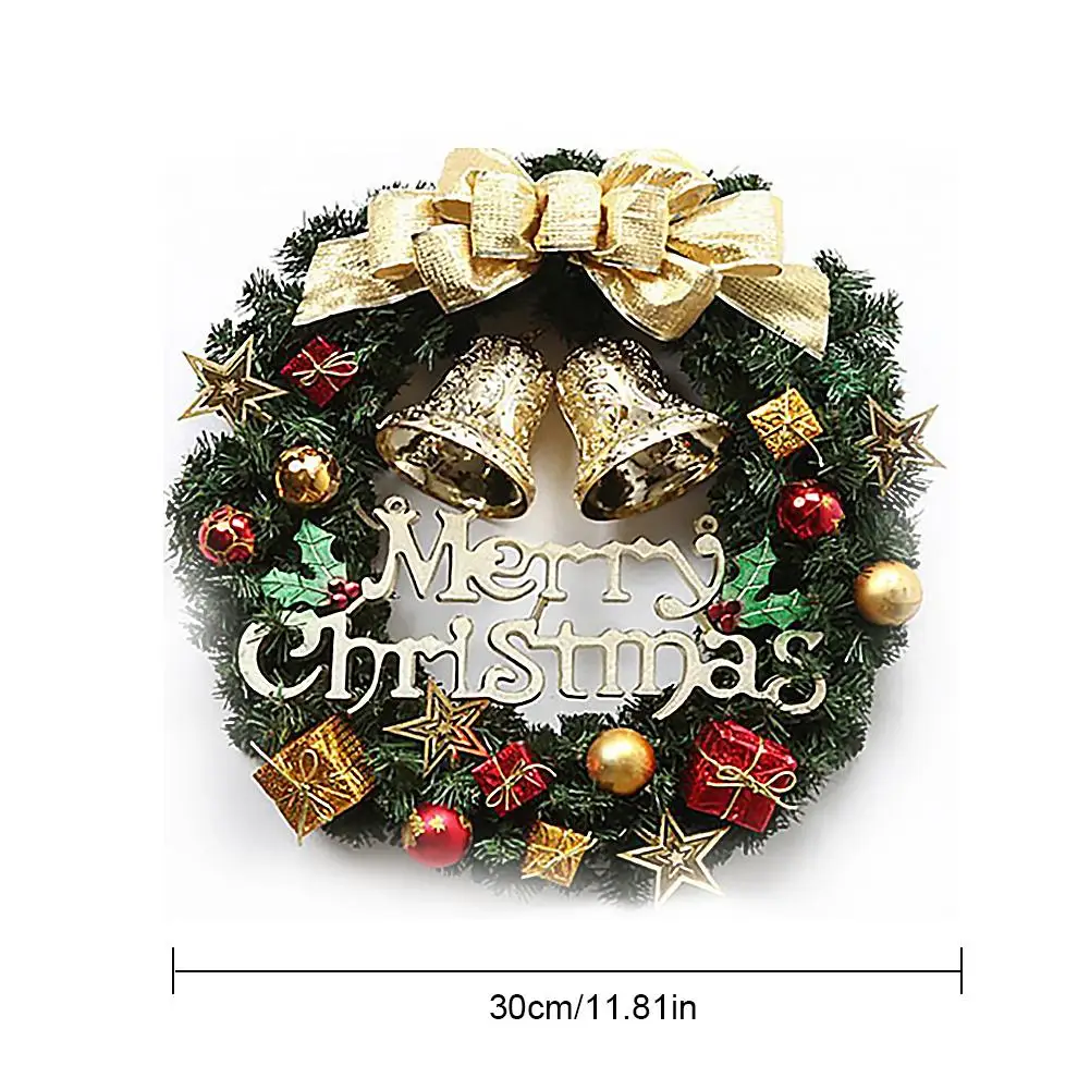 Рождественский венок гирлянда с батареей светодиодный гирлянды рождественские