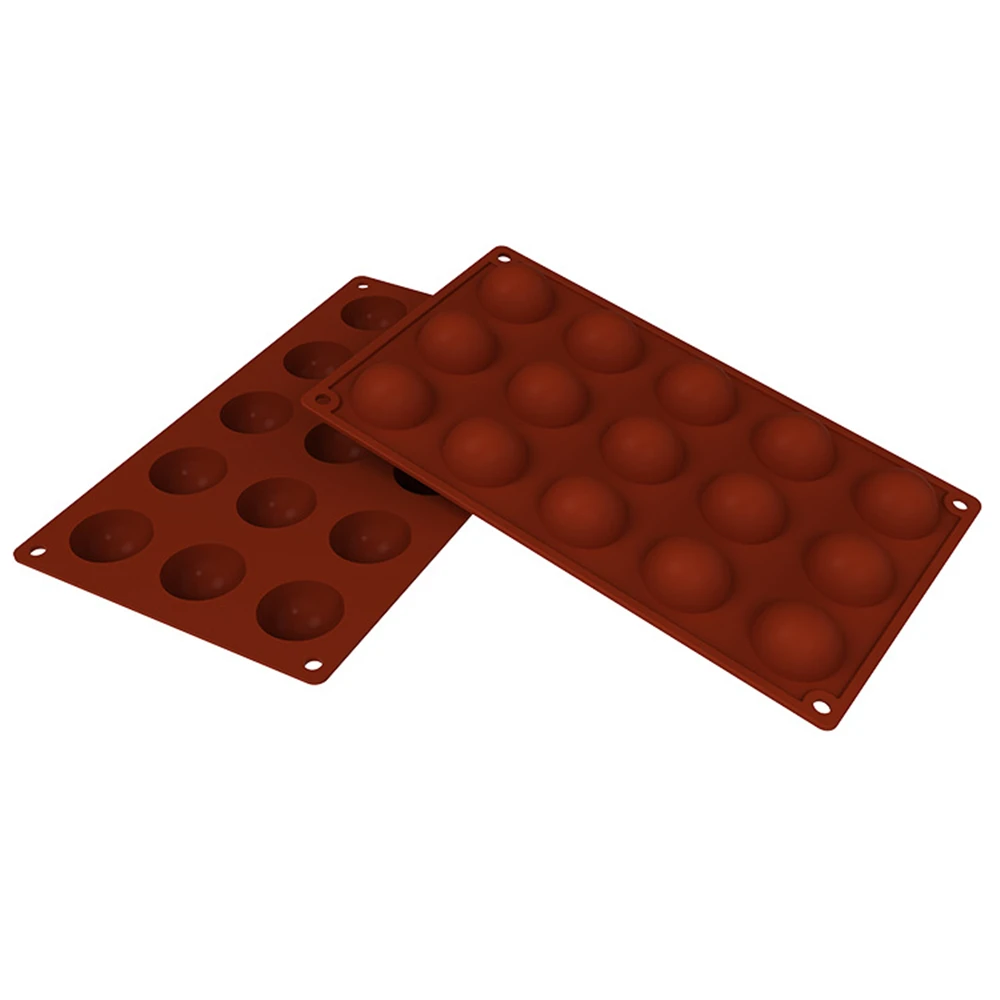 

Hemispherical 15 Hole Silicone Mold Mousse Cake Molds Pudding Mould Kitchen Tools Gadgets Baking Accessories