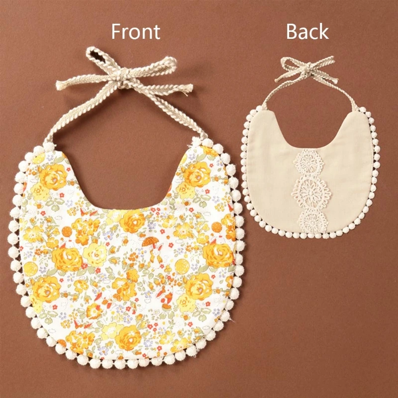 

Baby Cotton Linen Printing Bibs Double Sided Feeding Saliva Towel Bandana Scarf for Newborn Infants Shower Gifts