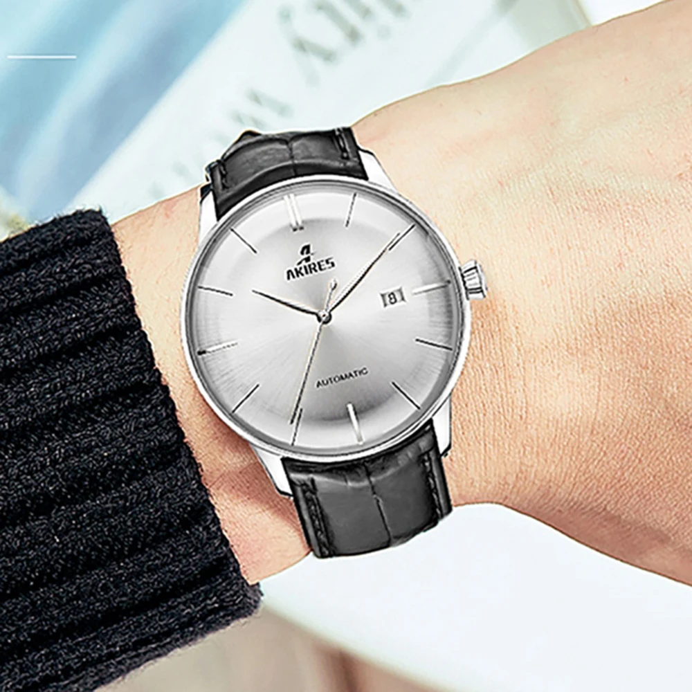 

Men's Mechanical Watch PT5000 Automatic Watches Luxury Self Winding Stainless Steel Sapphire Crystal Wristwatch Reloj Hombre New