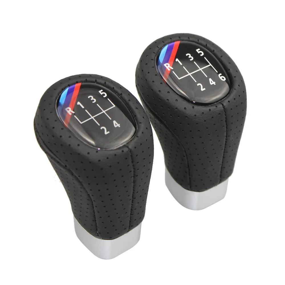 

1pc 5/6 Speed Gear Stick For BM-W Series Car Gear Knob Manual Gear Lever Stick Handball with M logo High Quality Car Accessary