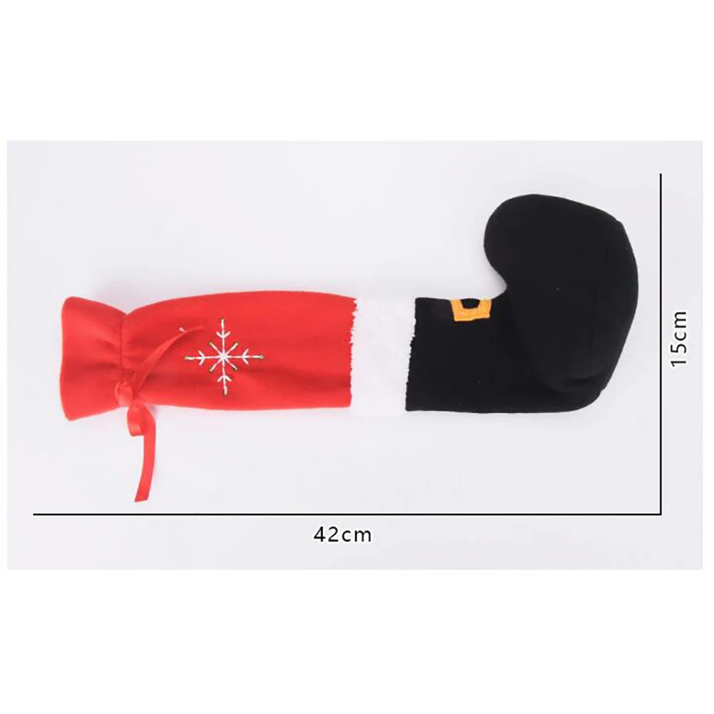 

4PCS Christmas Santa Elasticity Table Chair Legs Feet Sock Sleeve Cover Floor Protector Diy Christmas Decoration Gift Sock