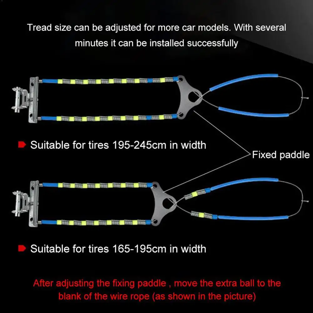 HiMISS Car Tyre Winter Roadway Safety Tire Snow Adjustable Anti-skid Double Snap Skid Wheel Chains | Автомобили и мотоциклы