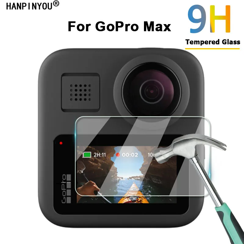 

Для экшн-камеры GoPro Max Камера ЖК-дисплей Экран из легкоплавкого стекла ультра тонкий 2.5D закаленное защитная пленка из закаленного стекла Экр...