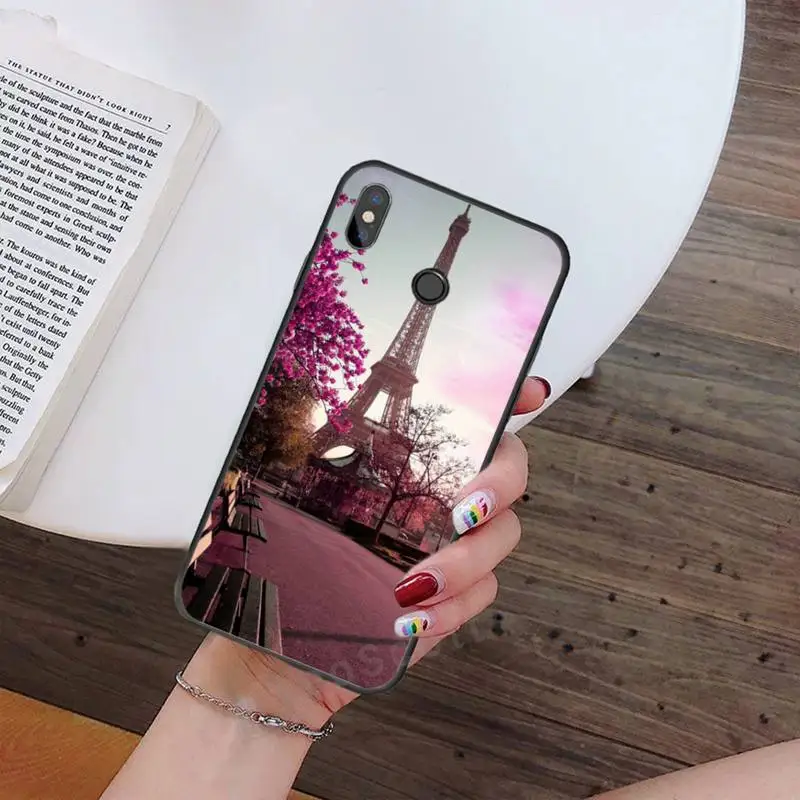 

Paris Eiffel Tower painted Phone Case For Xiaomi Redmi note 7 8 9 t max3 s 10 pro lite Luxury brand shell funda coque