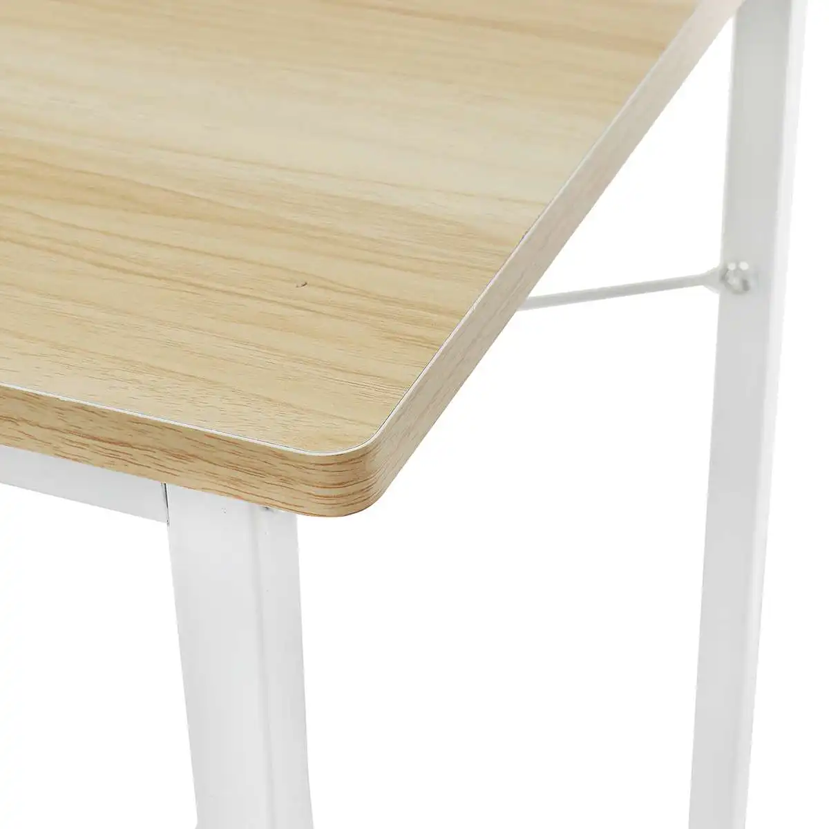 

90/100/120cm Computer Laptop Desk Modern Style Computer Desk with 4 Tiers Bookshelf for Home Office Studying Living Room